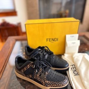 FENDI mens logo sneakers 10